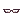 Costume Black-Rimmed Glasses (Lower)