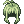[Visual] Peruca com Rabo de Cavalo (Verde)