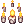 Costume Candle Set